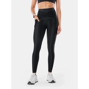 Compression Black High-Waisted Leggings for Active Wear and cellulite
